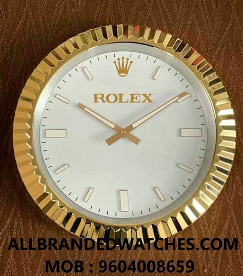 rolex wall clock real